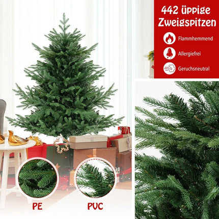 135 cm Artificial Christmas Tree with 160 LED Lights