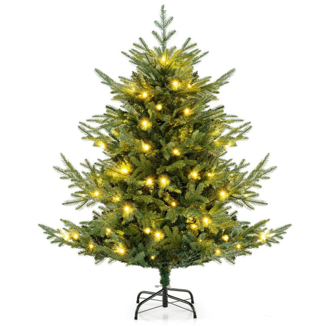 135 cm Artificial Christmas Tree with 160 LED Lights