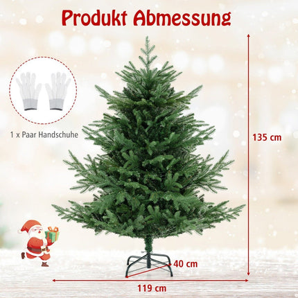 135 cm Artificial Christmas Tree with 160 LED Lights