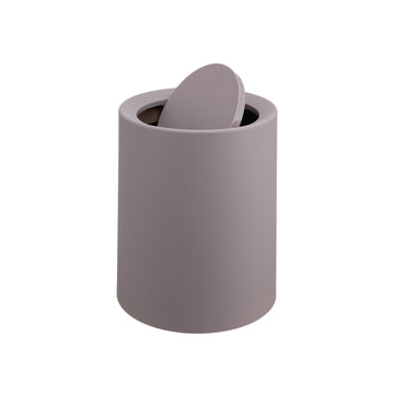 13L Swing-Lid Plastic Bin for Kitchen or Bathroom