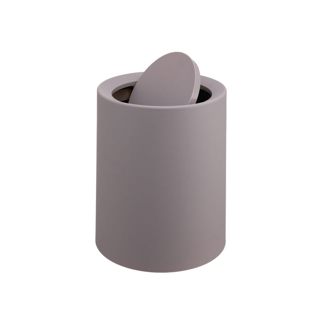 13L Swing-Lid Plastic Bin for Kitchen or Bathroom