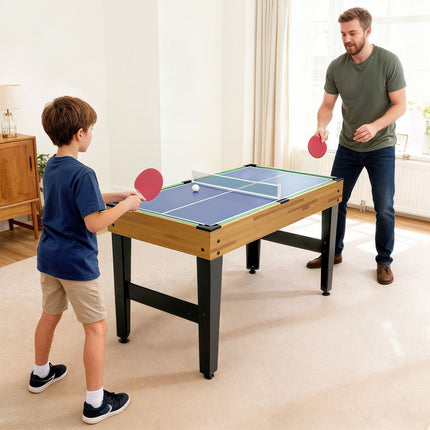13-in-1 Game Table, Foosball, Chess, Billiards, MDF