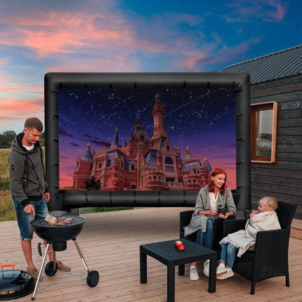 143-Inch Inflatable Projector Screen, 16:9, Dual-Sided HD