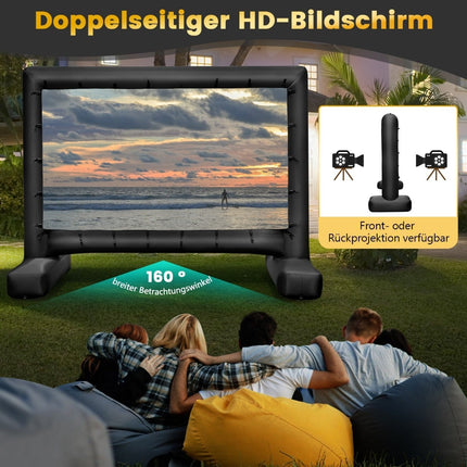 143-Inch Inflatable Projector Screen, 16:9, Dual-Sided HD