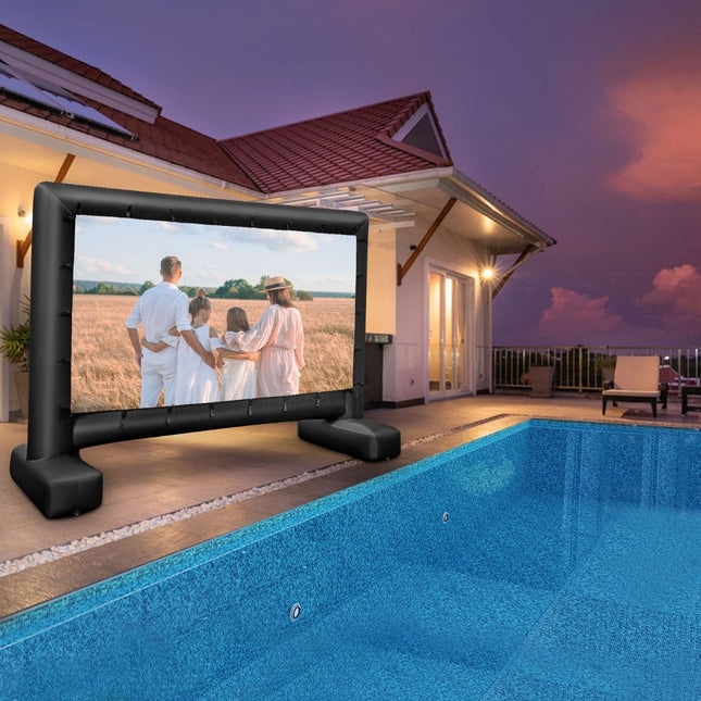 143-Inch Inflatable Projector Screen, 16:9, Dual-Sided HD