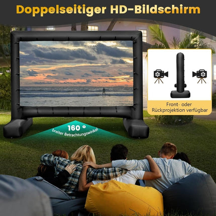 147-Inch Inflatable Projector Screen, 16:9, 4K HD, Dual-Sided