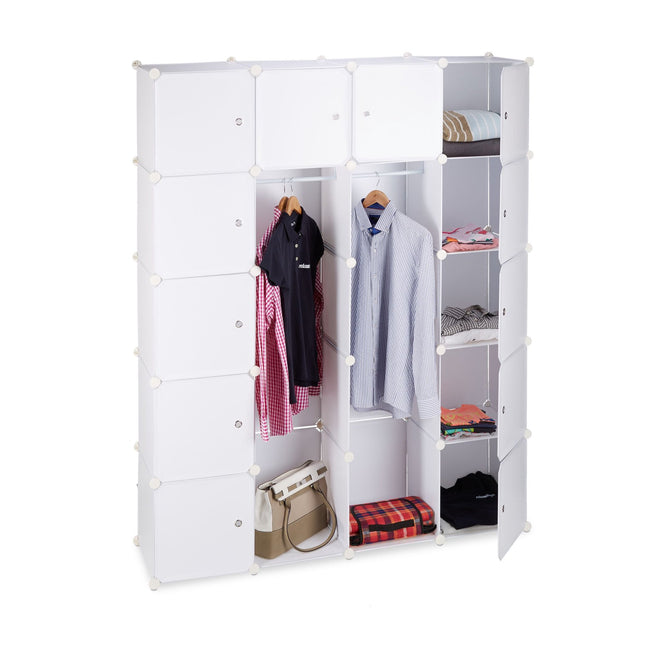 14-Compartment Plug-In Wardrobe System