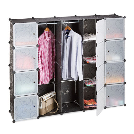 14-Compartment Plug-In Wardrobe System