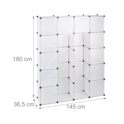 14-Compartment Plug-In Wardrobe System