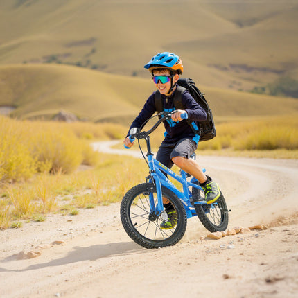 14-Inch Kids BMX Bike With Training Wheels, Blue