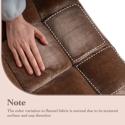 14-Position Folding Floor Chair Recliner, Flannel Cover
