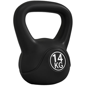 14 kg Black Kettlebell with Sand Filling for Beginners