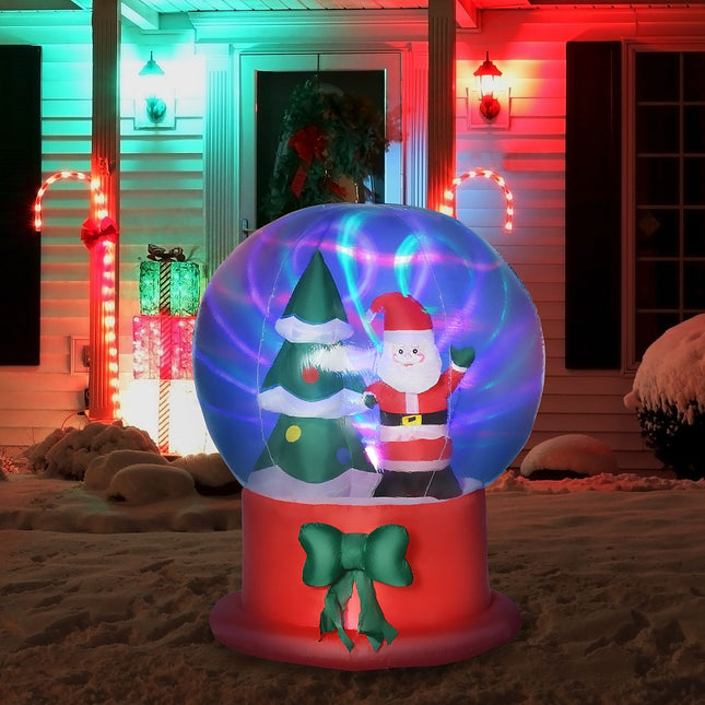 Inflatable Christmas decoration, 150 cm, Santa & tree, LED 정립