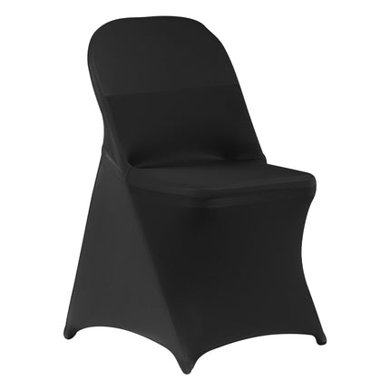 150-Pack Black Stretch Chair Covers, Polyester Spandex