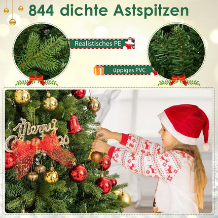 150 cm Artificial Christmas Tree with LED Lights, 11 Modes