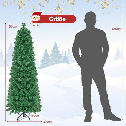 150cm Large Artificial Christmas Tree Holiday Tree Home Green