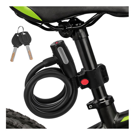 150cm Steel Bike Lock with Key Holder