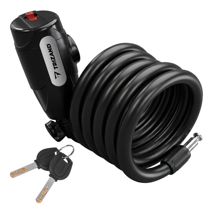 150cm Steel Bike Lock with Key Holder