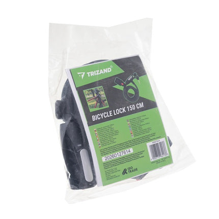 150cm Steel Bike Lock with Key Holder