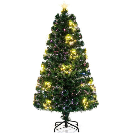 150 cm artificial fiberglass Christmas tree with lighting