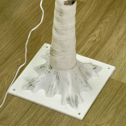 150 cm Birch LED tree, 120 warm white lights, 3 brightness levels