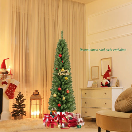 150cm pencil Christmas tree artificial Christmas tree with 295 green branch tips