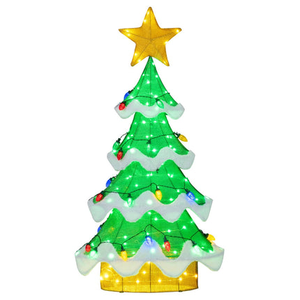 157 cm LED Christmas Tree with Star & Strawberry Bulbs