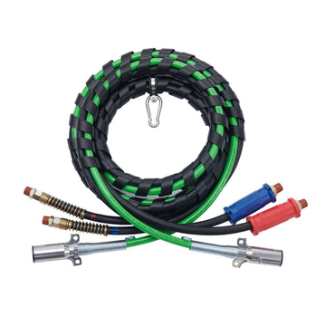15 Ft Semi Truck 3-in-1 Air Lines Kit, 7-Way ABS