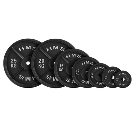 15 Kg Cast Iron Weight Plate, 31 mm Hole, Black