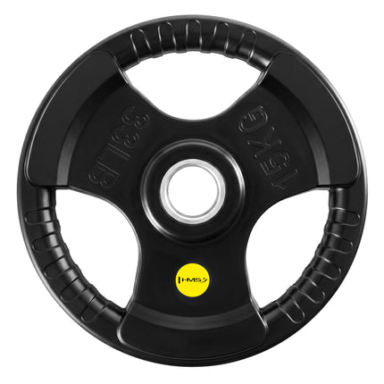 15 Kg Olympic Tri-Grip Rubber Weight Plate