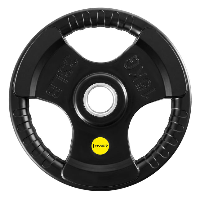 15 Kg Olympic Tri-Grip Rubber Weight Plate