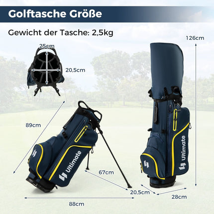 15-Piece Men's Golf Club Set with Bag and Rain Cover