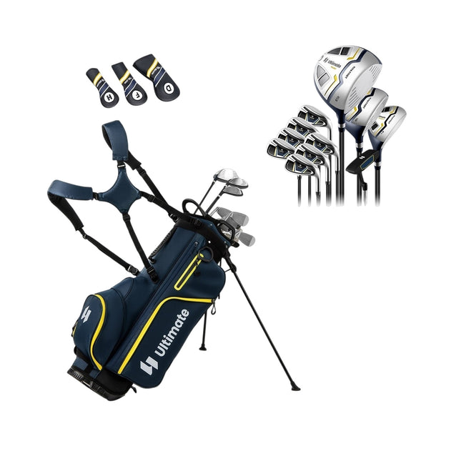 15-Piece Men's Golf Club Set with Bag and Rain Cover