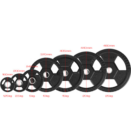 15 kg Black Olympic Weight Plate