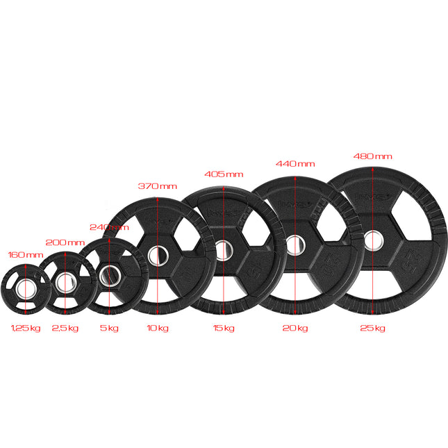 15 kg Black Olympic Weight Plate
