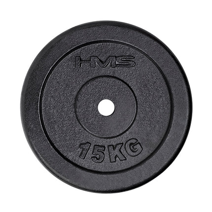 15 kg Black Weight Plate for Strength Training
