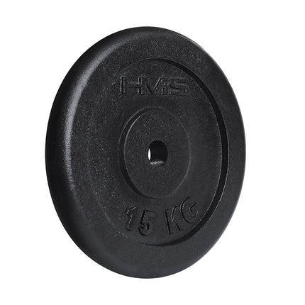 15 kg Black Weight Plate for Strength Training