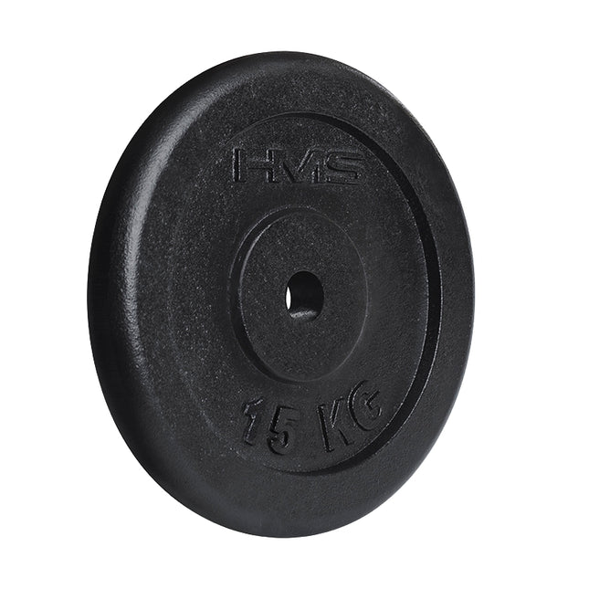 15 kg Black Weight Plate for Strength Training