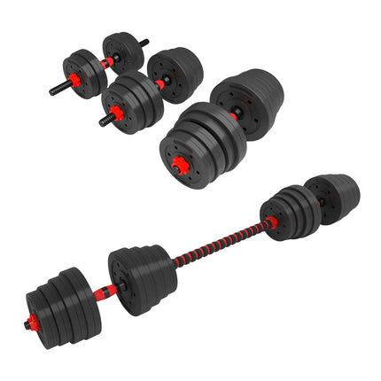 15 kg Composite Barbell & Dumbbell Set