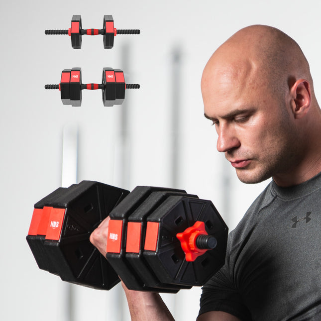 15 kg Composite Barbell & Dumbbells Set