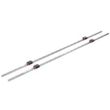 15mm Linear Guide Rail Set, 1500mm with 4 Bearing Blocks