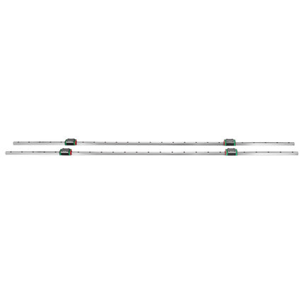 15mm Linear Guide Rail Set, 1500mm with 4 Bearing Blocks