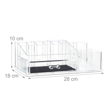 16-Compartment Make-Up Organiser