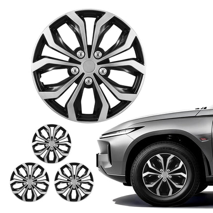 16-Inch Hubcaps Set of 4, Snap-On ABS 10-Spoke