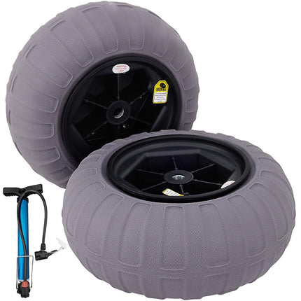 16 Inch Inflatable Beach Balloon Wheels, TPU, 2-Pack