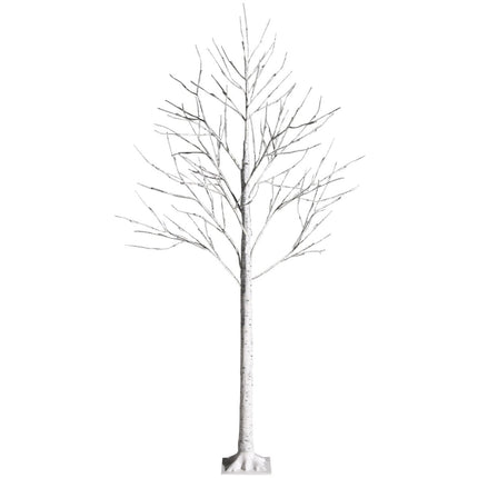 180 cm Artificial Birch Tree with 96 LED Lights