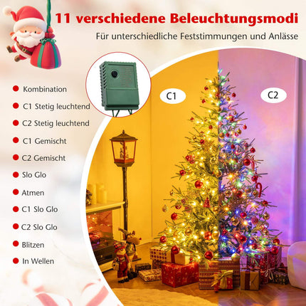 180 cm Artificial Christmas Tree with 250 LED Lights