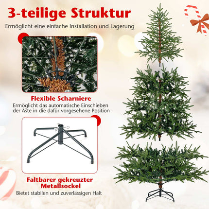 180 cm Artificial Christmas Tree with 250 LED Lights