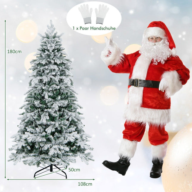 180 cm Artificial Christmas Tree with 260 Warm White LEDs