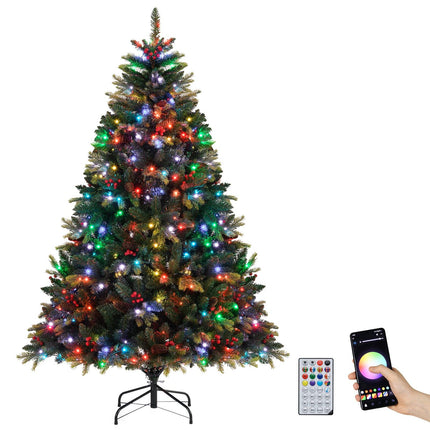 180cm Artificial Christmas Tree with 370 RGB Lights